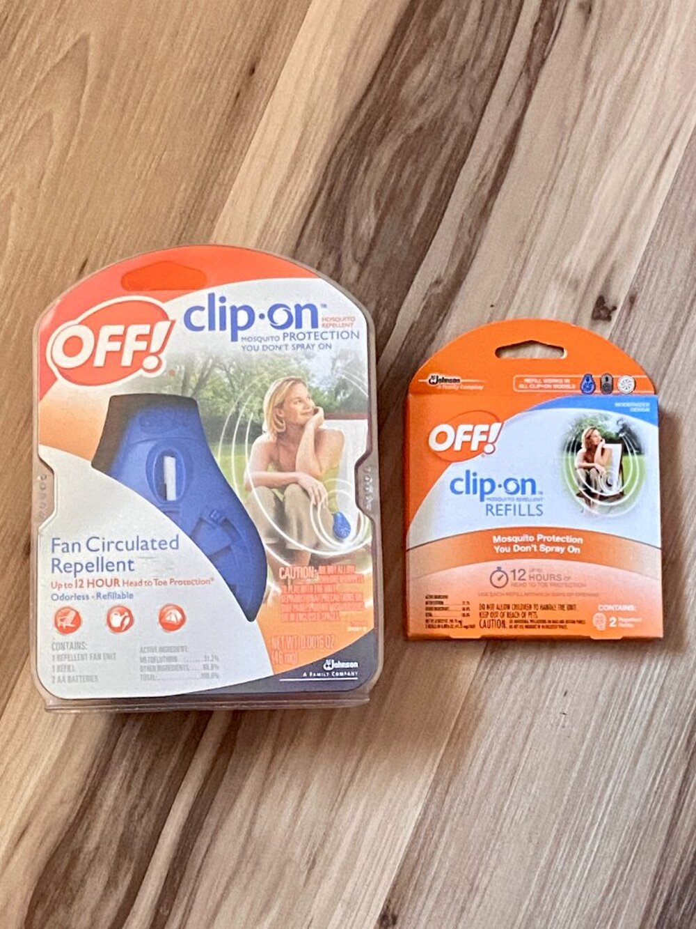 Off! Clip-on Fan Circulated Mosquito Repellent + 2 Refills Up To 12 Hrs